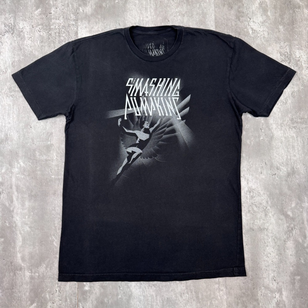 The Smashing Pumpkins T-Shirt Mens Medium Black Oh So Shiny & Bright Tour 2018
